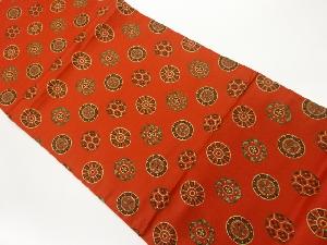 丸文模様織出し袋帯